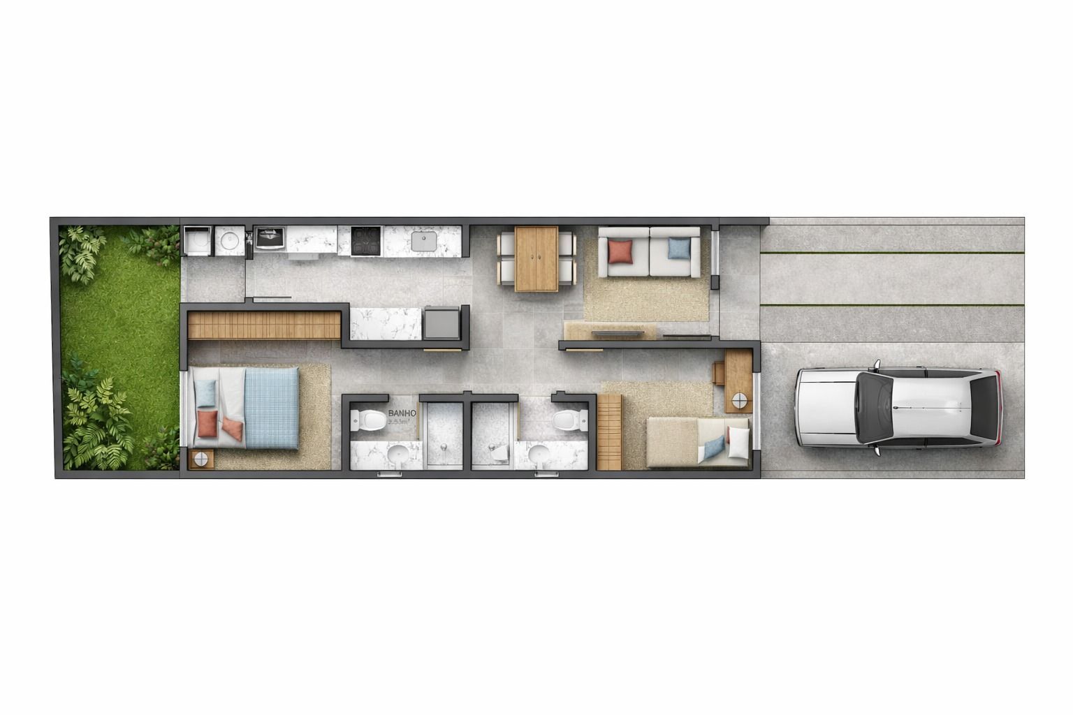 Casa 2 Dormitórios sendo 1 suíte-  Aberta dos Morros - Porto Alegre/RS