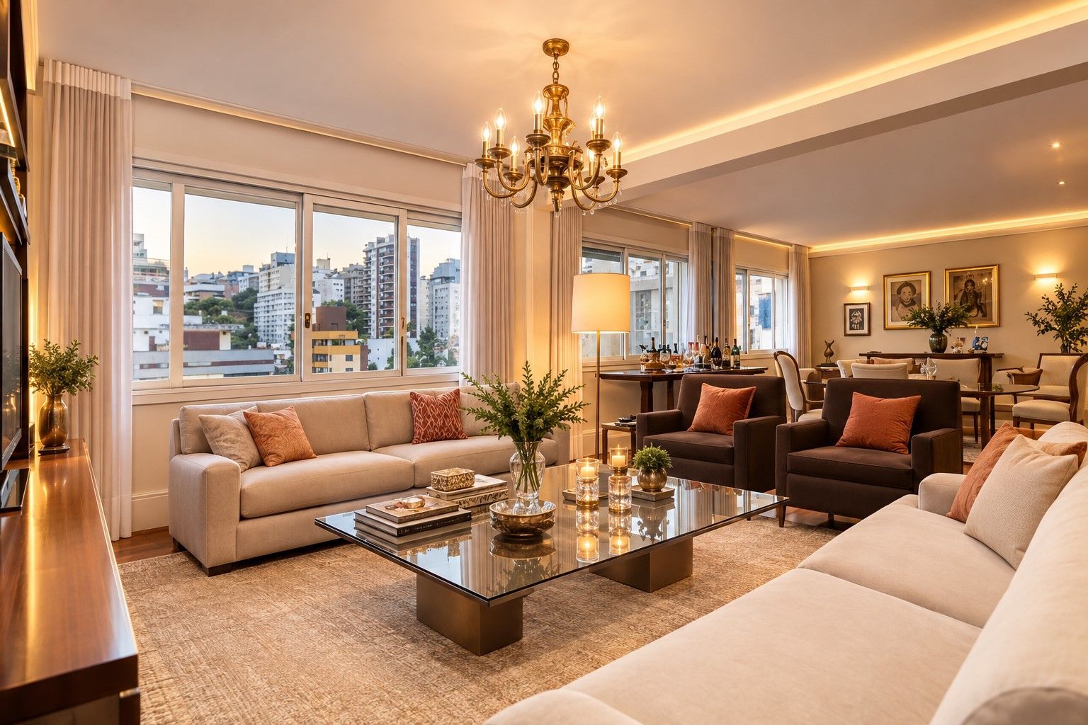 Apartamento de 210 m², um por andar, no Rio Branco