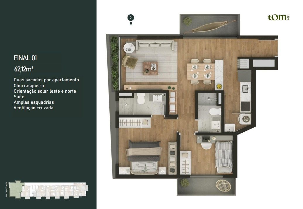 Apartamento, 2 quartos, 62 m² - Foto 17