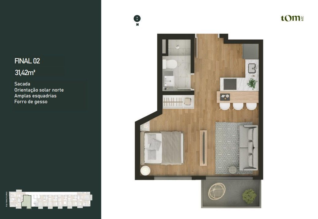 Apartamento, 1 quarto, 52 m² - Foto 18