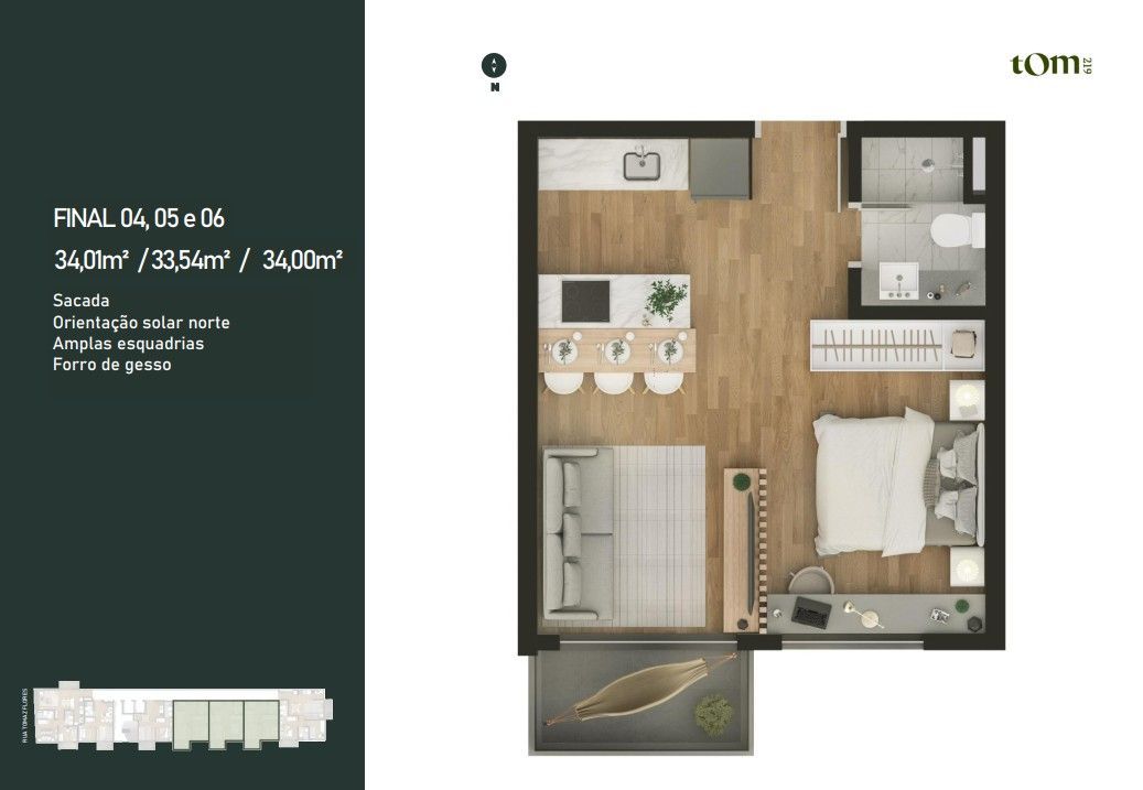 Apartamento, 1 quarto, 52 m² - Foto 20