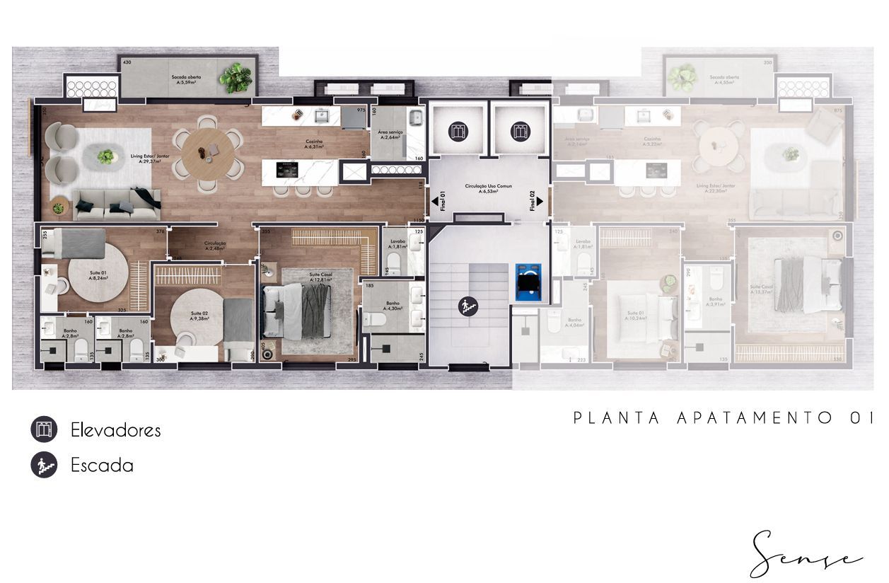 Apartamento à venda com 3 quartos, 103m² - Foto 17