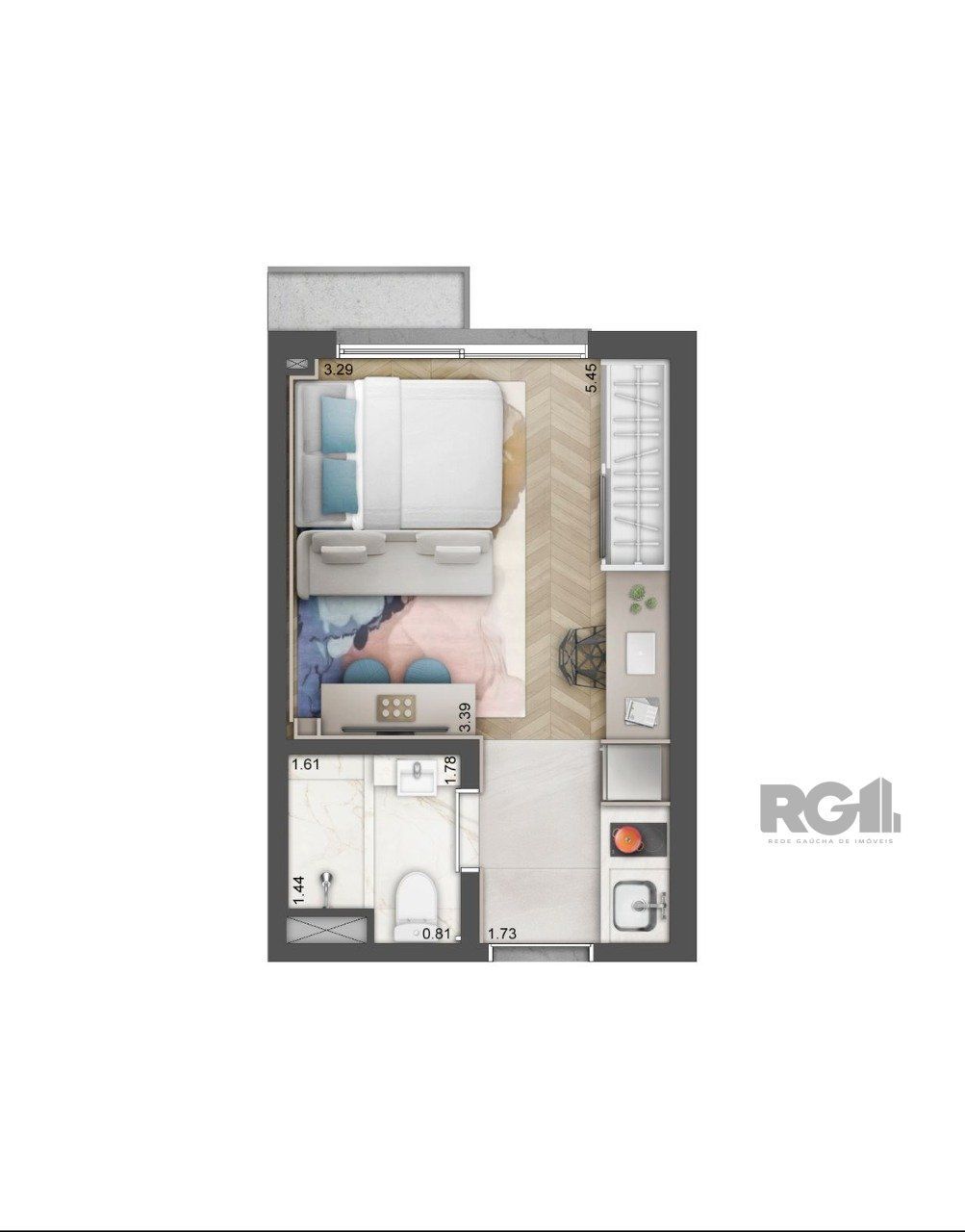 Apartamento, 1 quarto, 20 m² - Foto 20