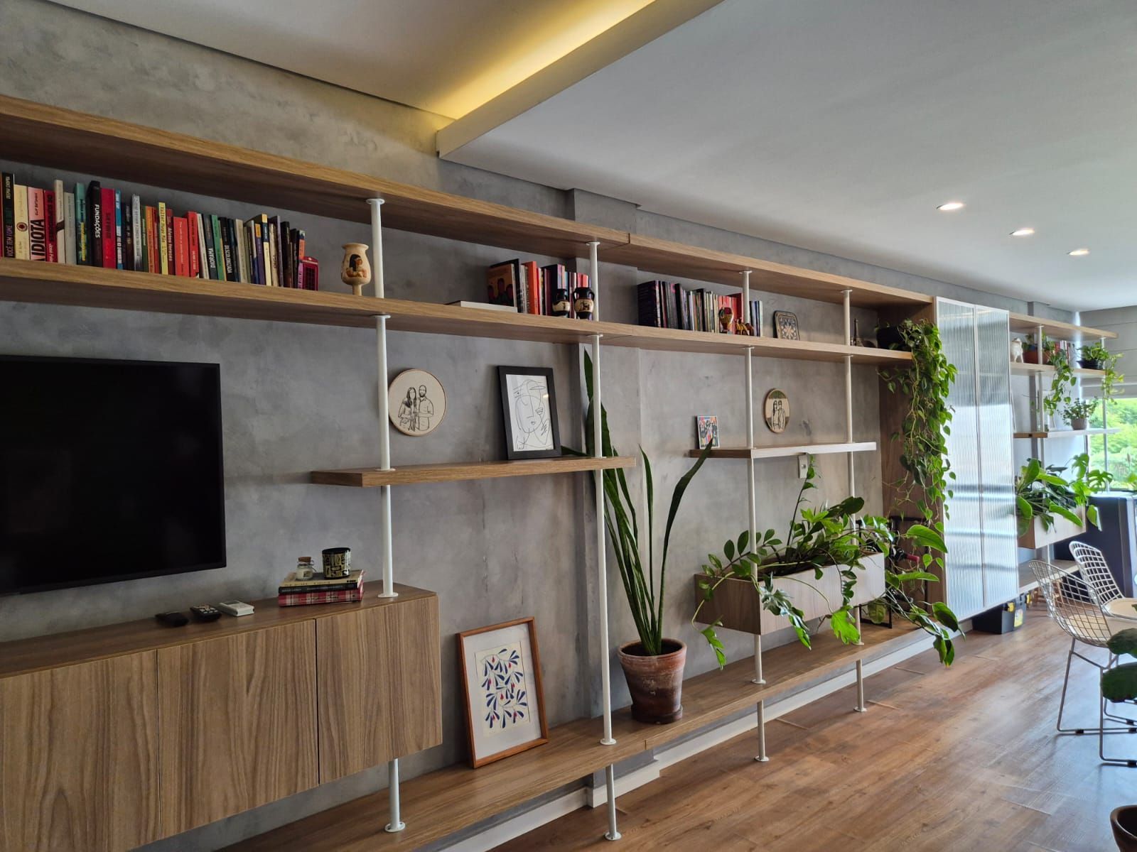 Cobertura reformada com churrasqueira