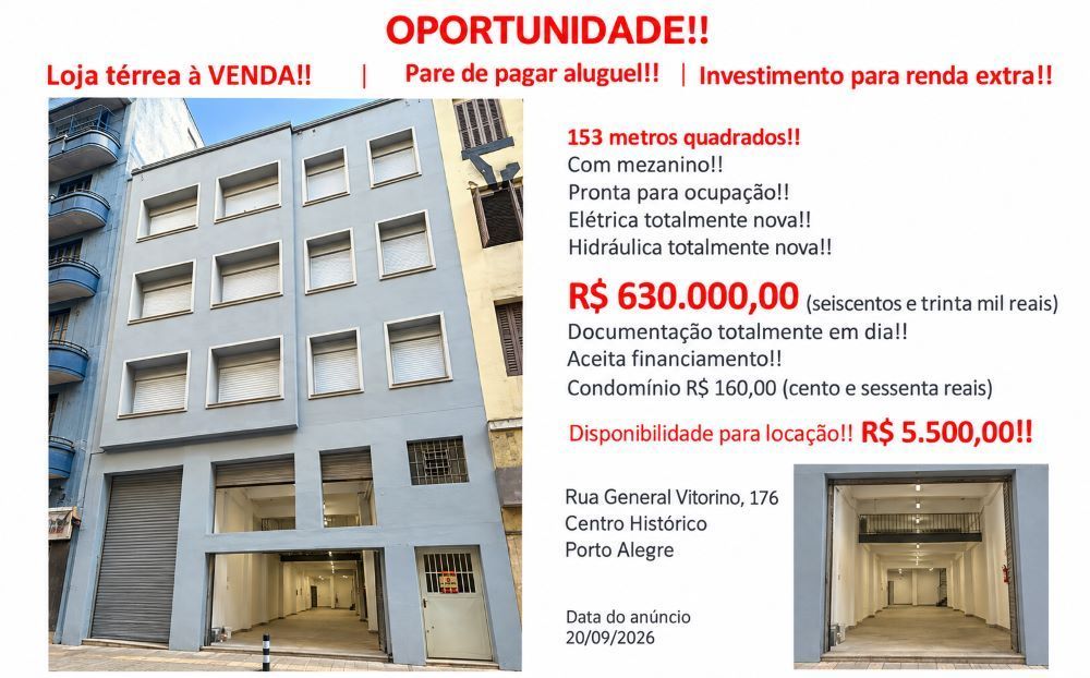 Loja, à venda, 113 m², Centro Histórico - Porto Alegre — foto 2