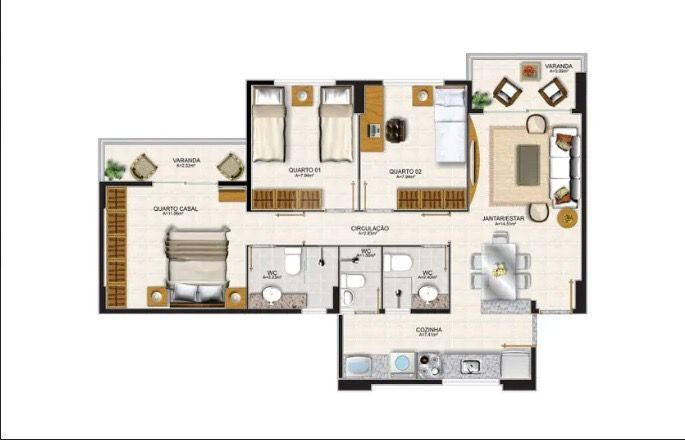 Apartamento, 3 quartos, 75 m² - Foto 28