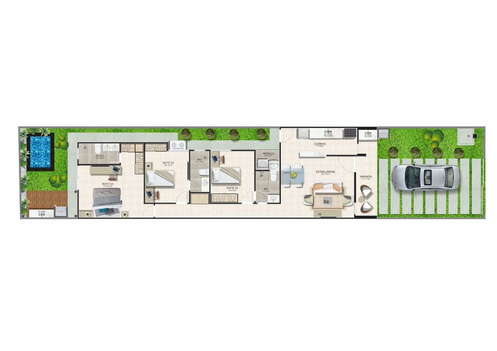 Casa de 3 quartos, 99m² no bairro Coité, em Eusébio | Eu Corretor