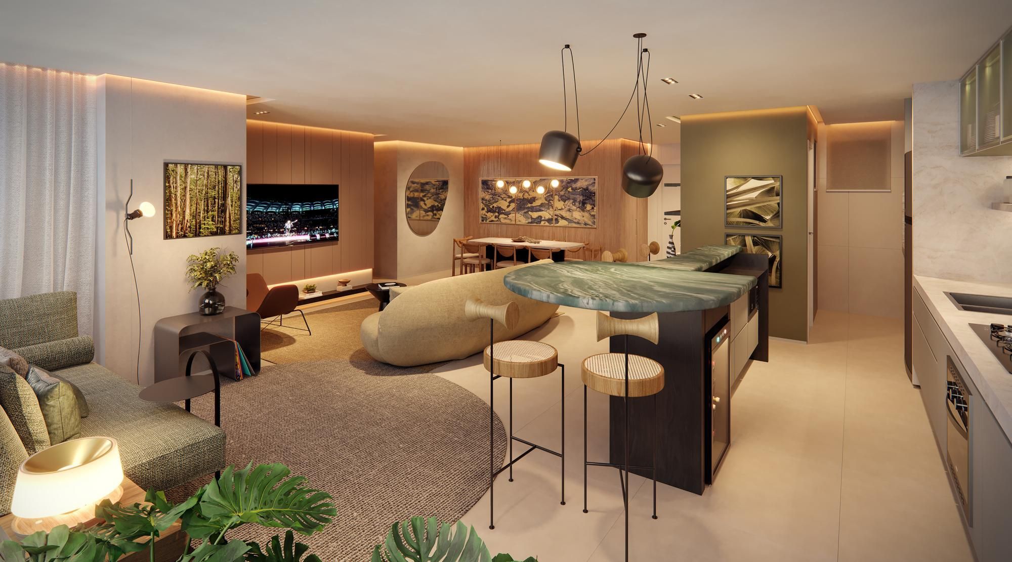 Apartamento de 3 quartos, 121m² no bairro Engenheiro Luciano Cavalcante, em Fortaleza | Eu Corretor