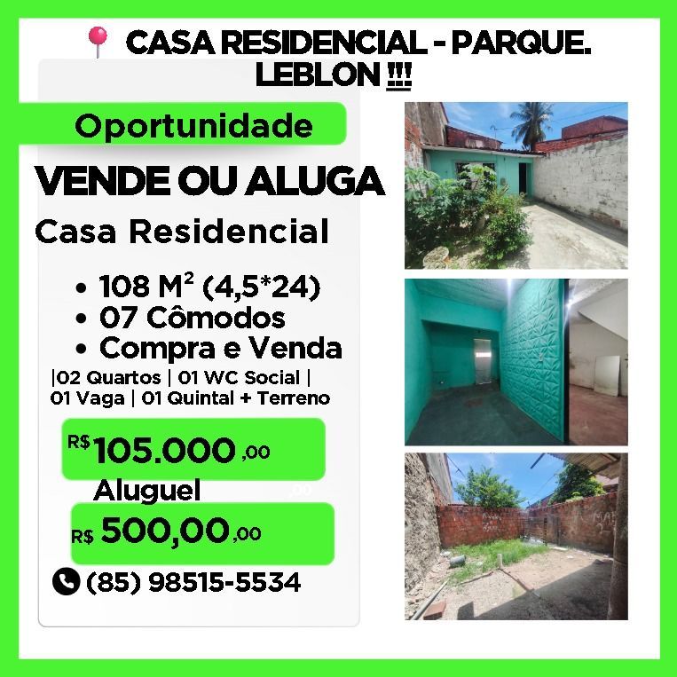 Casa, 2 quartos, 96 m² - Foto 1