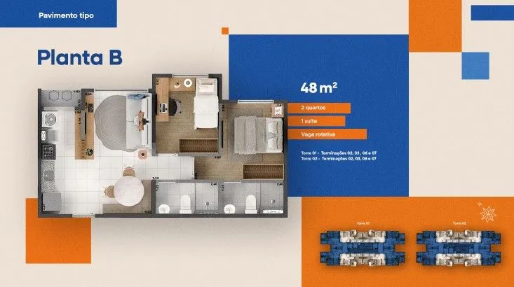Apartamento, 2 quartos, 50 m² - Foto 22