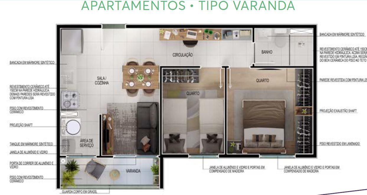 Apartamento, 2 quartos, 40 m² - Foto 13