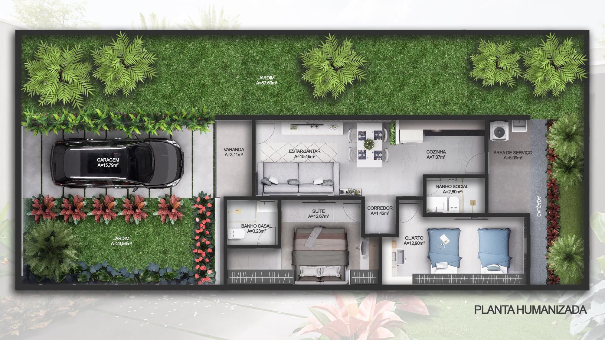 Casa de 2 quartos, 67m² no bairro Camurupim, em Caucaia | Eu Corretor