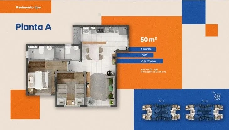 Apartamento, 2 quartos, 50 m² - Foto 18