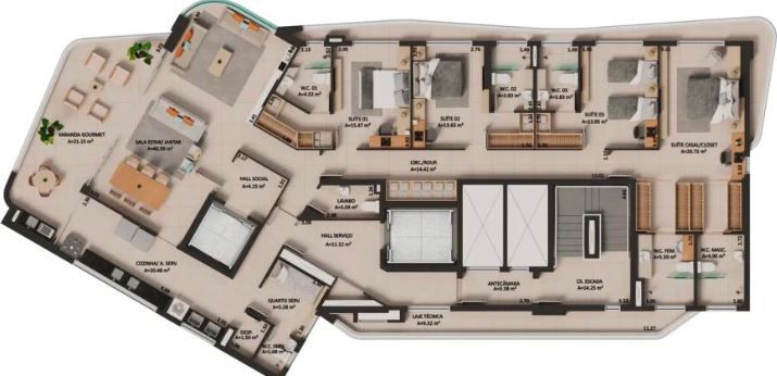 Apartamento, 4 quartos, 254 m² - Foto 16