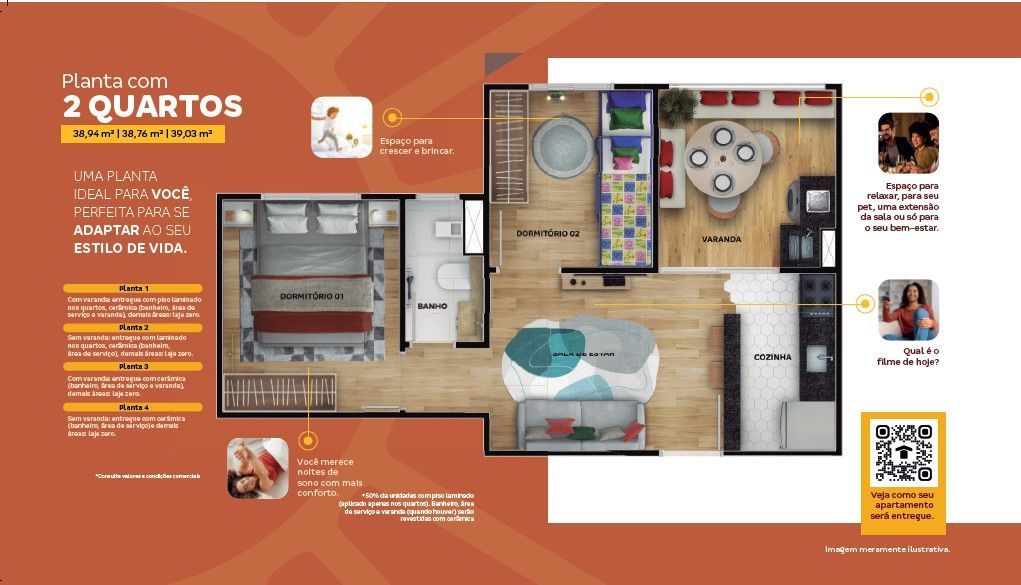Apartamento, 2 quartos, 39 m² - Foto 7