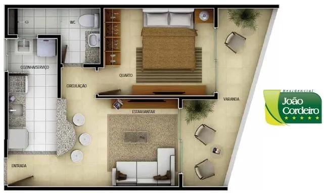 Apartamento, 1 quarto, 43 m² - Foto 16