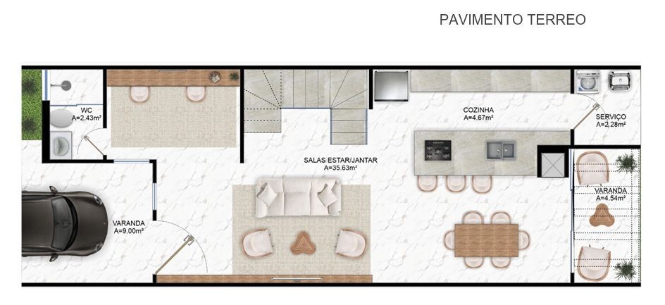Casa, 3 quartos, 109 m² - Foto 6