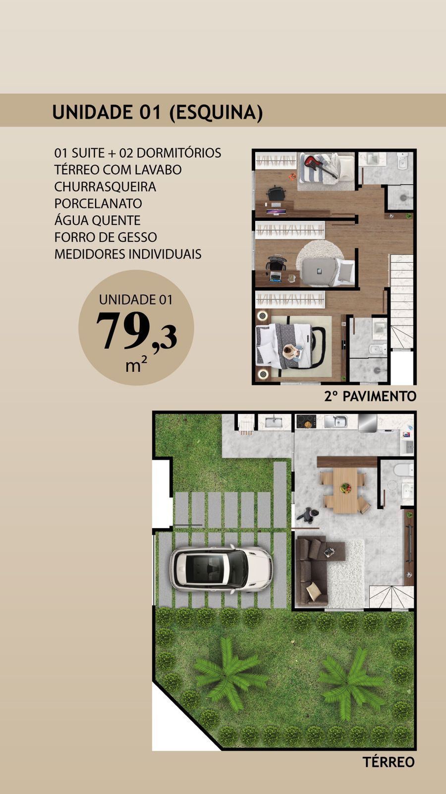 Sobrado, 3 quartos, 77 m² - Foto 11