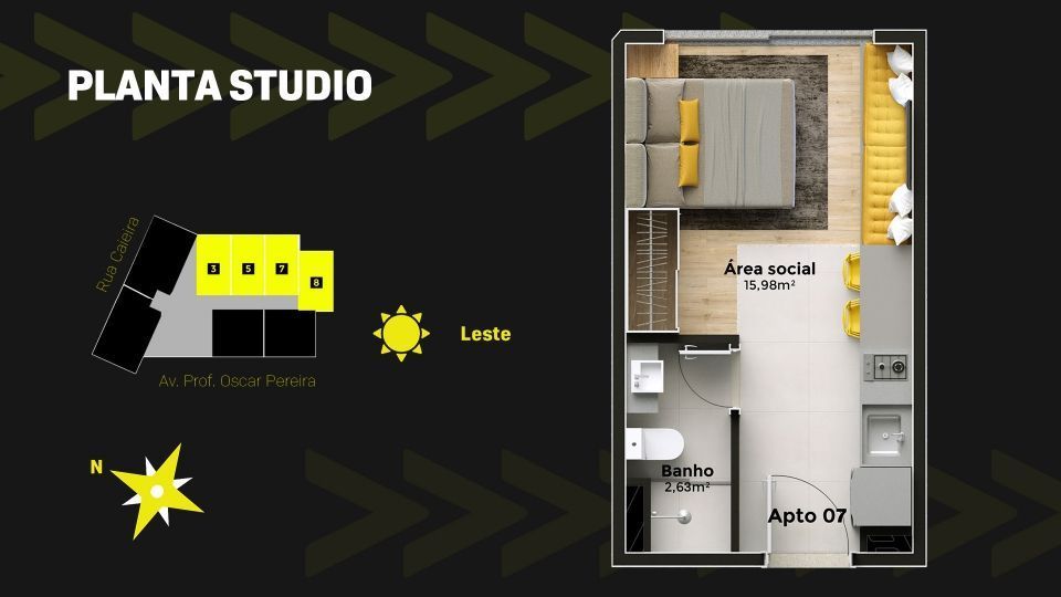 Apartamento, 2 quartos, 34 m² - Foto 16