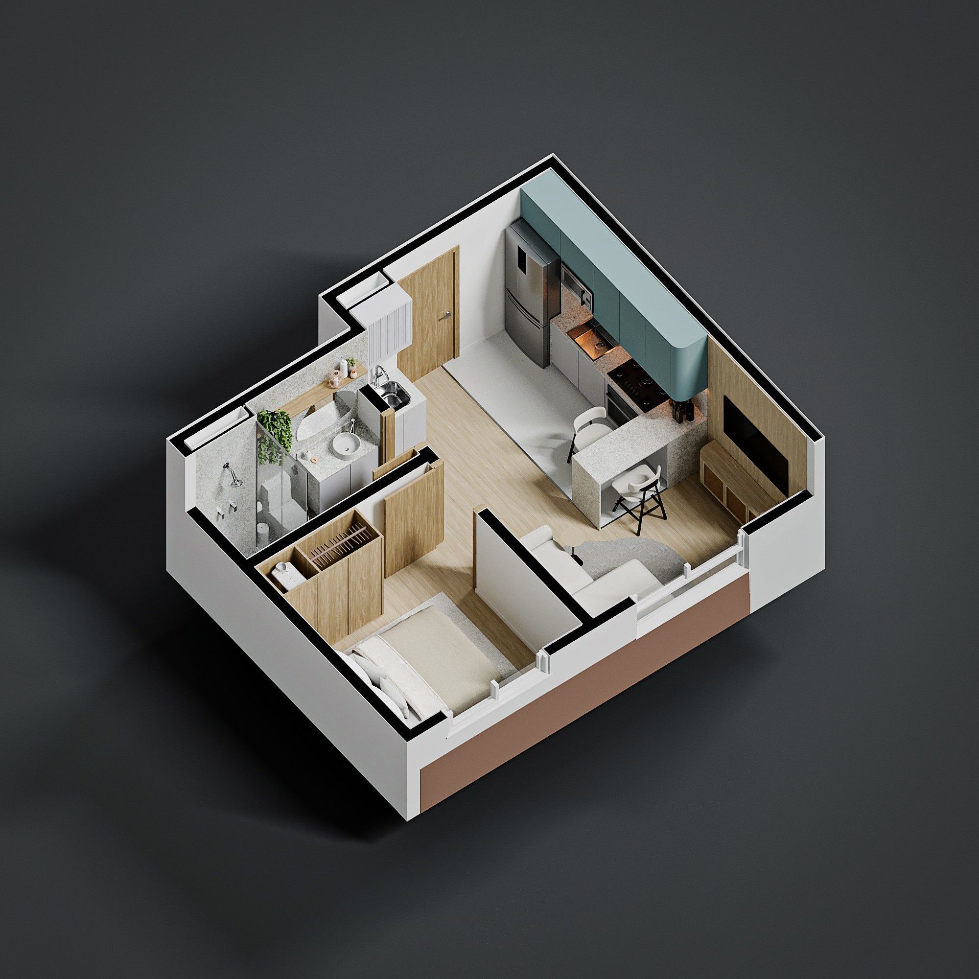 Apartamento, 1 quarto, 29 m² - Foto 2