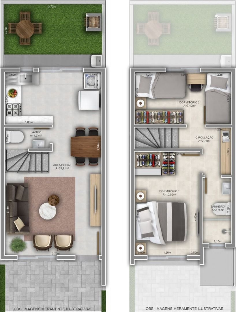 Casa, 2 quartos, 59 m² - Foto 10