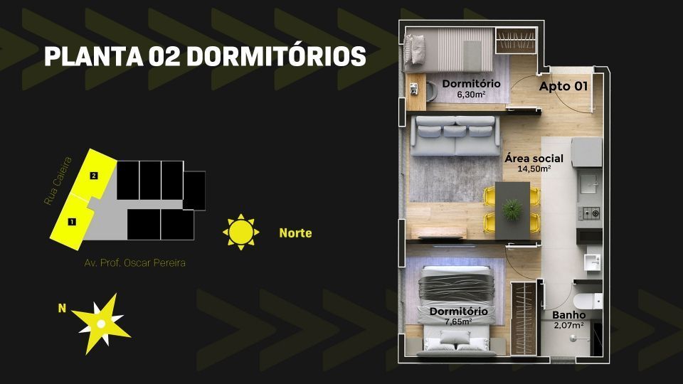 Apartamento, 2 quartos, 34 m² - Foto 15