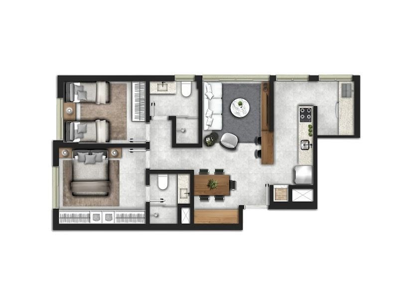 Apartamento 2 quartos à venda, 63m², Cristo Redentor - Porto Alegre — foto 4