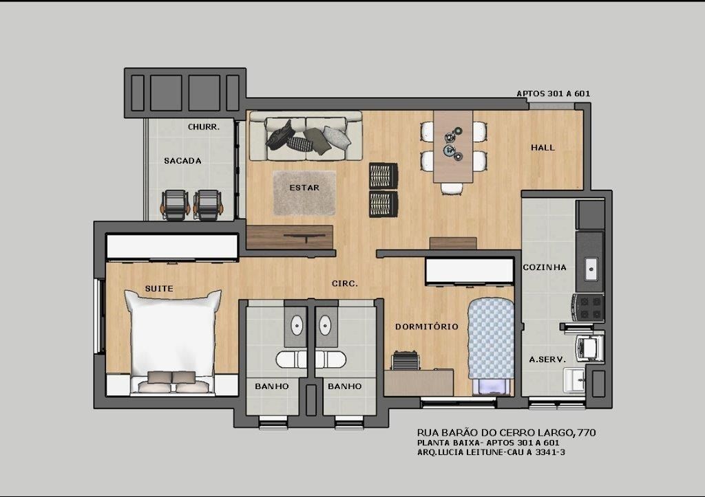 Apartamento 2 quartos à venda, 66m², Menino Deus - Porto Alegre — foto 2