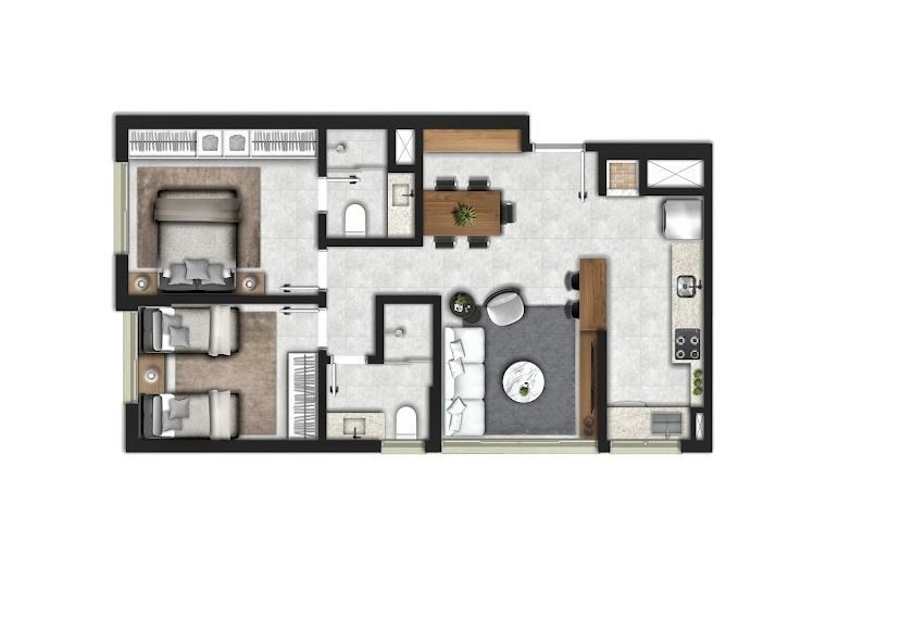 Apartamento 2 quartos à venda, 63m², Cristo Redentor - Porto Alegre — foto 3