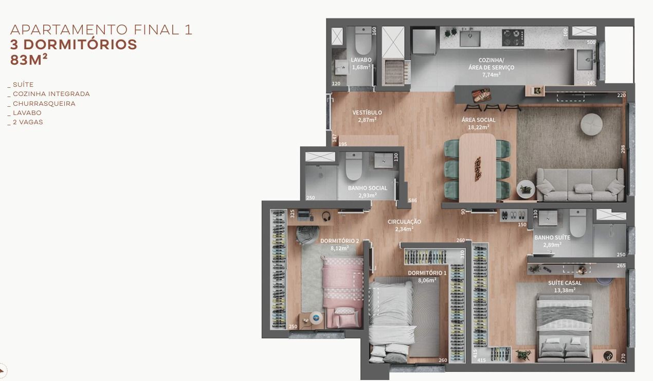 Apartamento 3 quartos à venda, 83m², Jardim Itu - Porto Alegre — foto 3