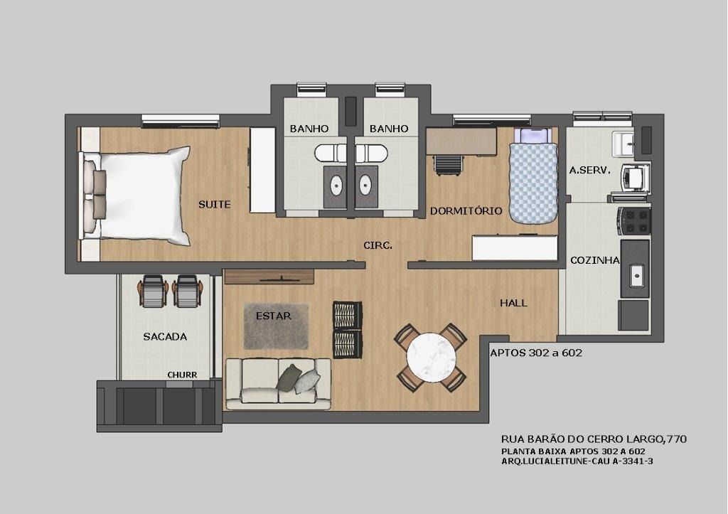 Apartamento 2 quartos à venda, 66m², Menino Deus - Porto Alegre — foto 3