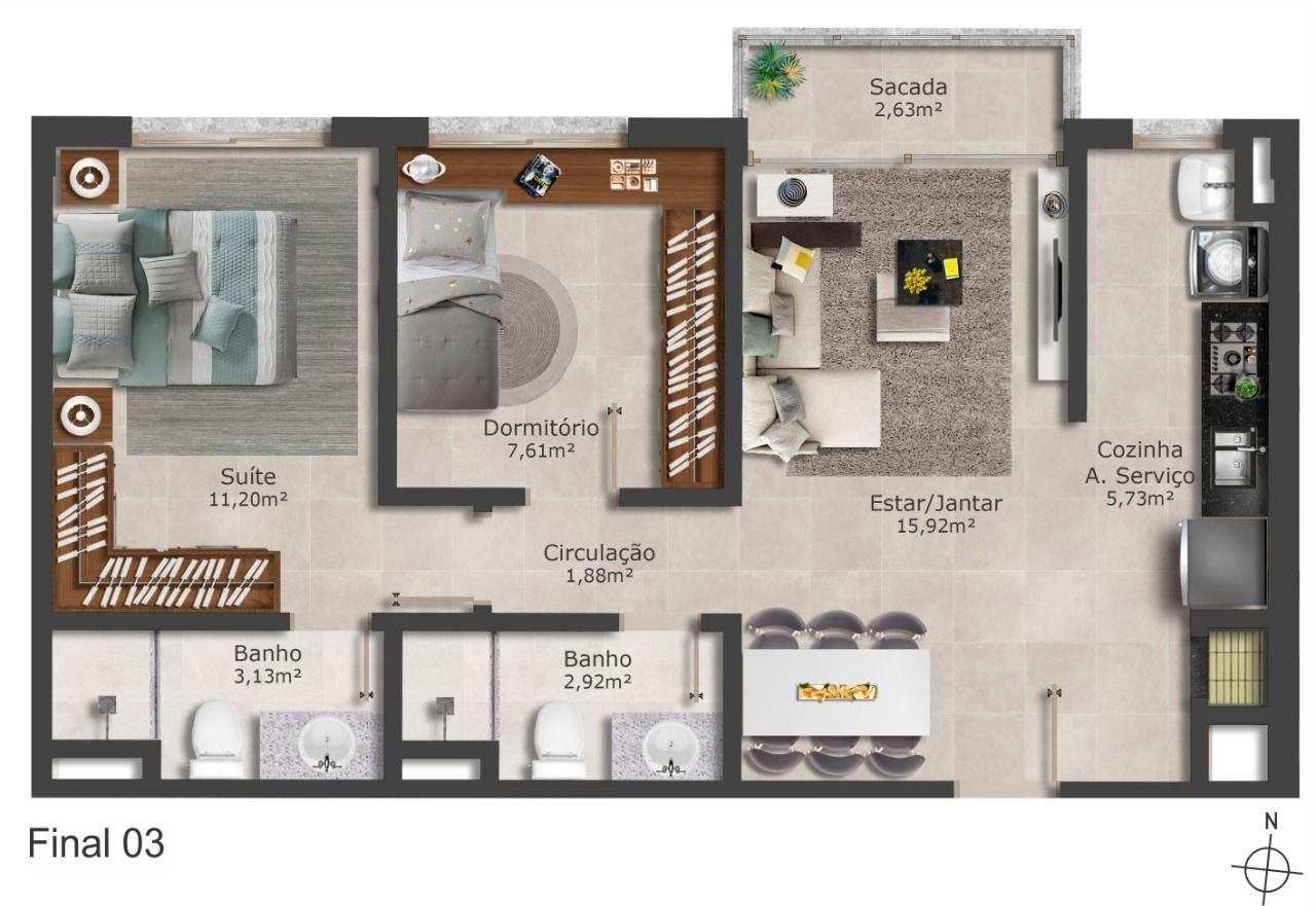 Apartamento 2 quartos à venda, 74m², Passo da Areia - Porto Alegre — foto 4