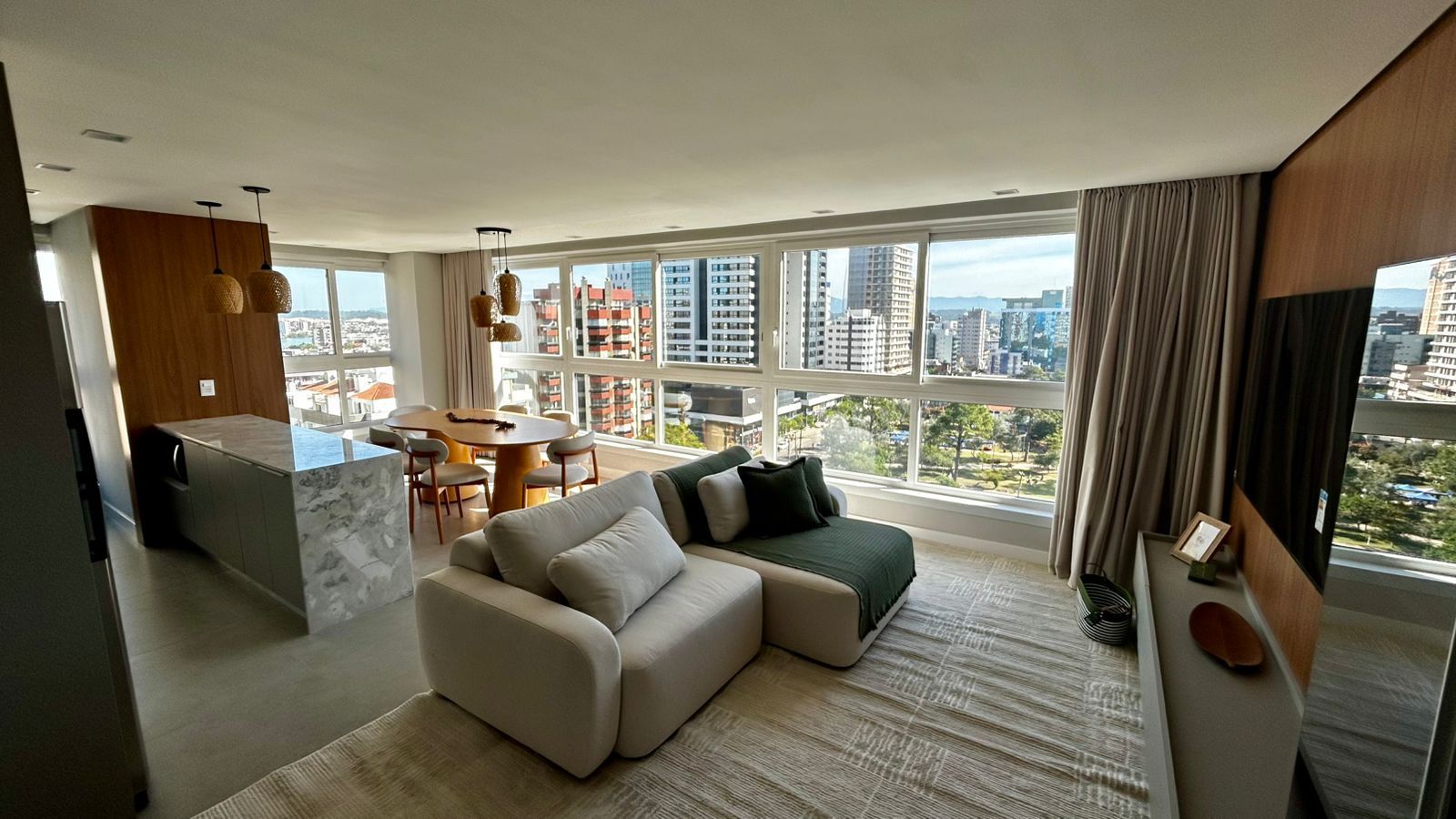 Apartamento Mobiliado, 3 dormitórios, box duplo, no Maui Residencial - 11° Andar,  centro de Torres