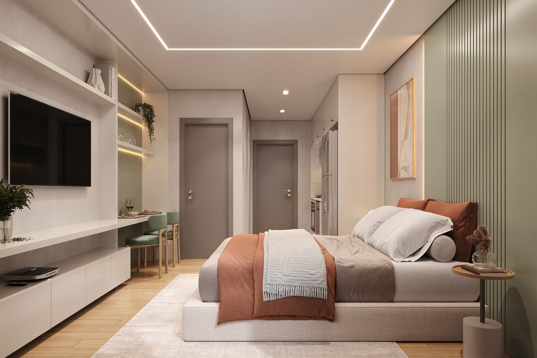 Apartamento à venda com 2 quartos, 56m² - Foto 3