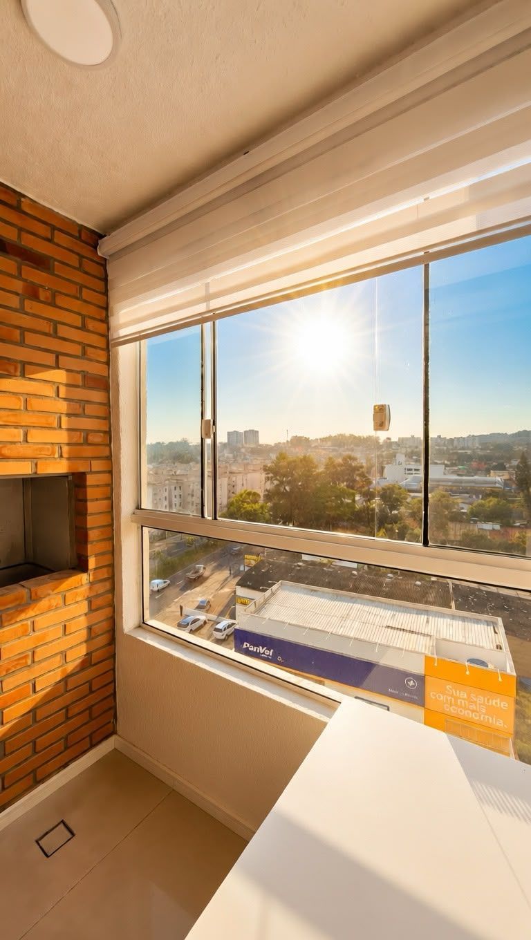 Apartamento 2 dormitórios, 1 vaga e elevador á venda no Morro Santana.