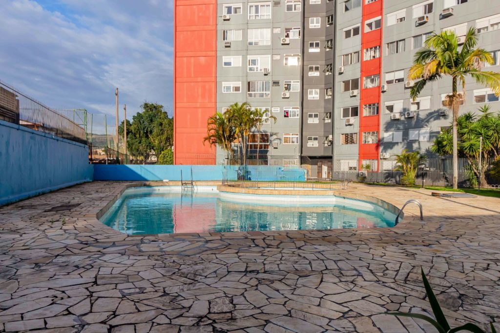 Apartamento com 1 quarto, elevador, Piscina e Churrasqueira Partenon.