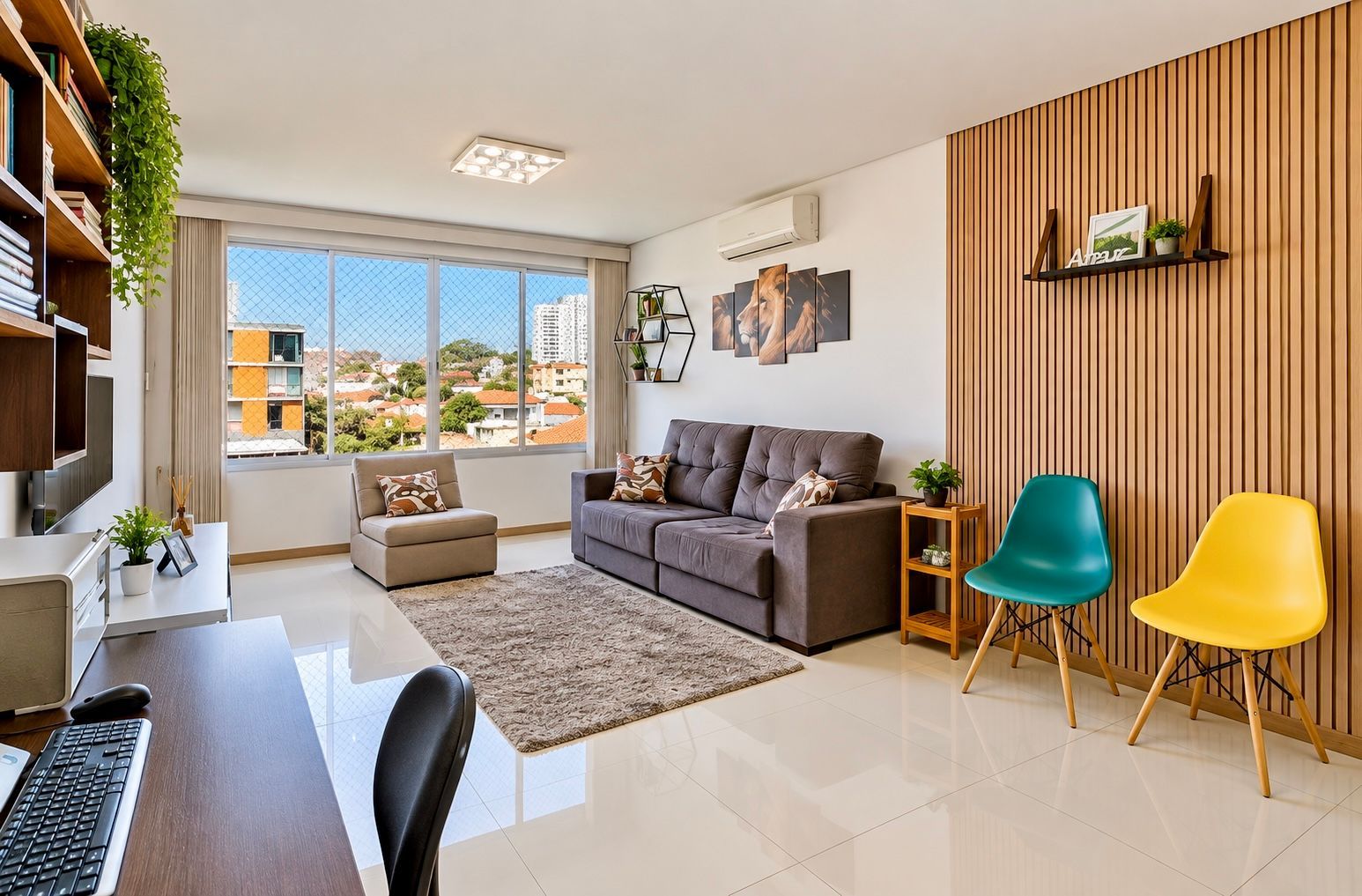 Apartamento semimobiliado 2 quartos suite 2 vagas Jardim Lindóia Porto Alegre