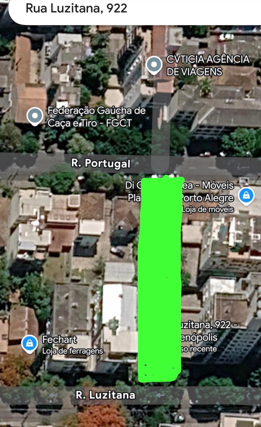 Terreno de 11x 60 no Bairro Higienópolis Entre Rua Portugal e Luzitana