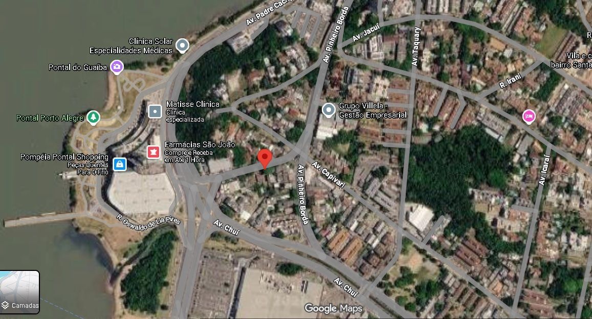Terreno 395m² a venda, junto ao Barra Shopping e Pontal, Bairro Cristal, em Porto Alegre RS