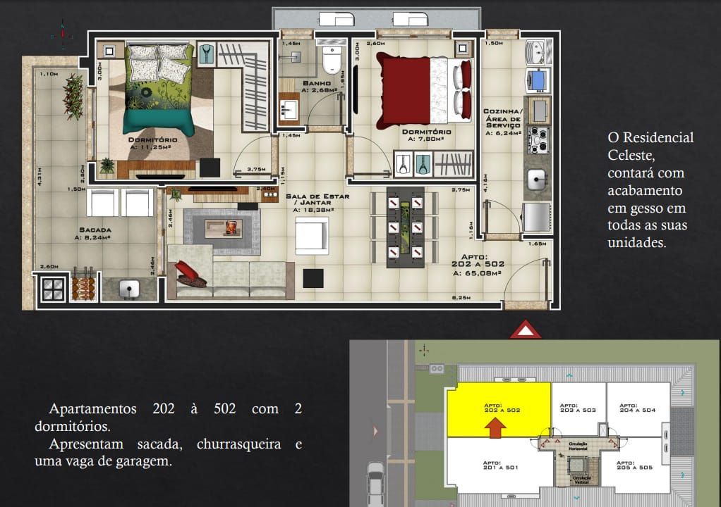 Apartamento, 1 quarto, 39 m² - Foto 3