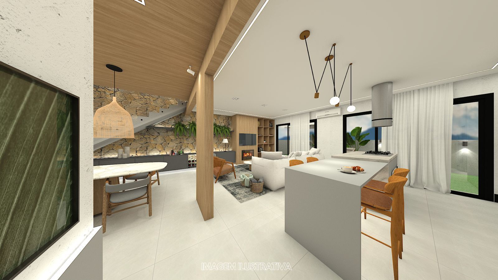 Casa de Condomínio, 3 quartos - Foto 2