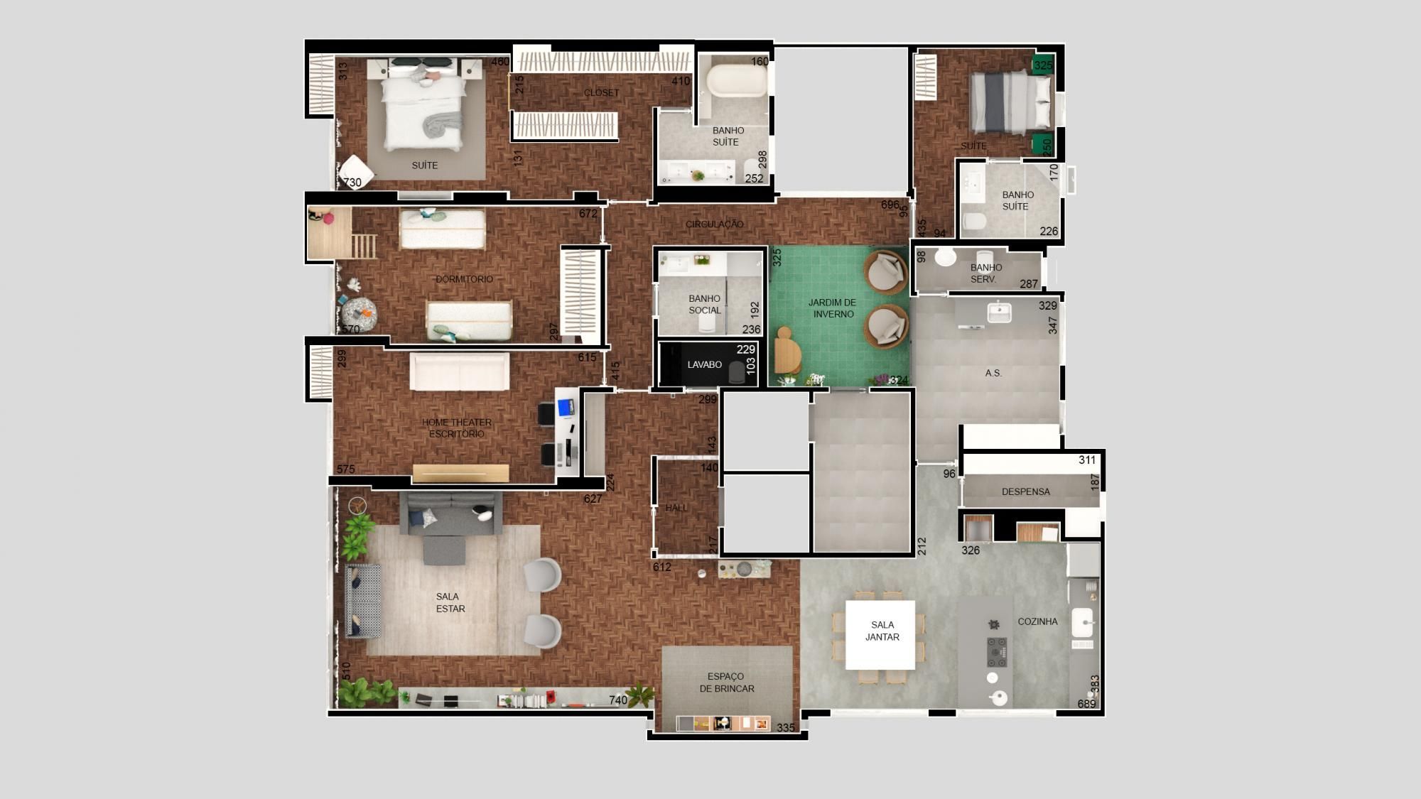 Apartamento, 4 quartos, 253 m² - Foto 69