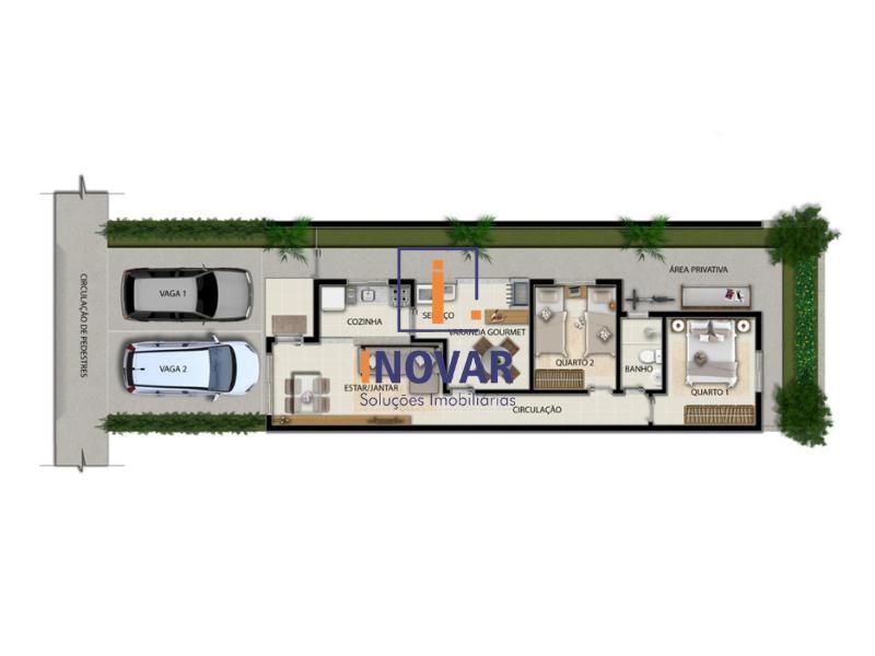 Casa à venda com 2 quartos, 49m² - Foto 2