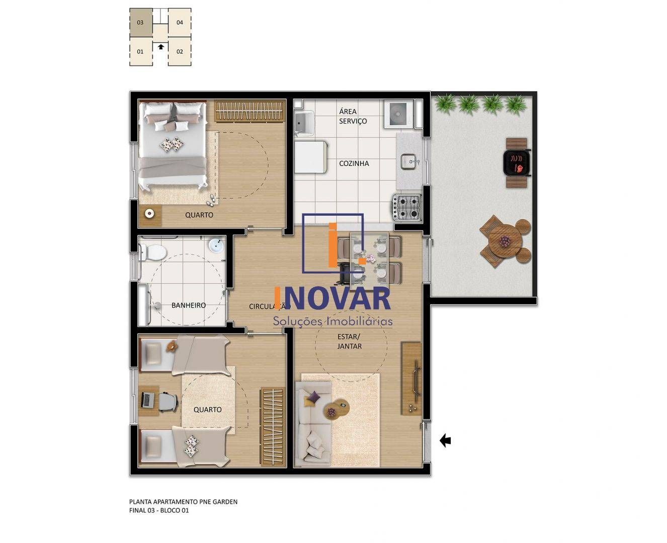 Apartamento à venda com 2 quartos, 44m² - Foto 13