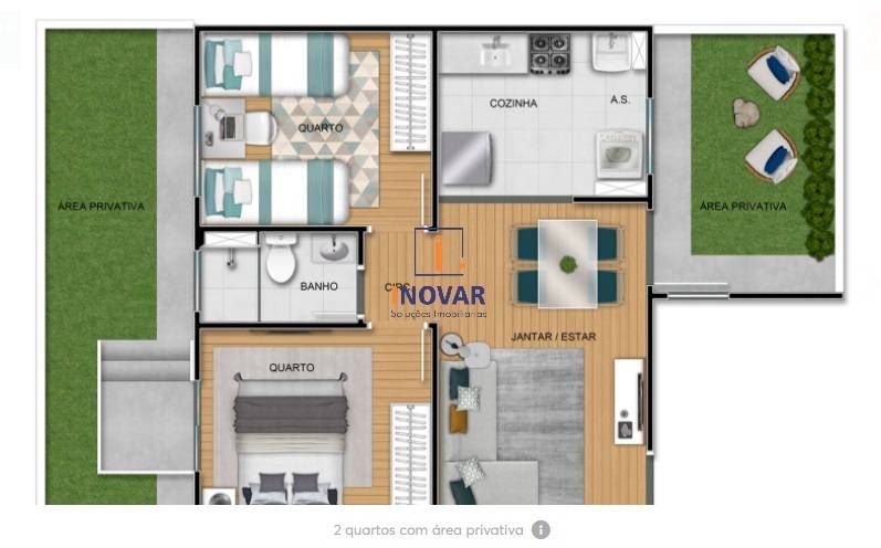 Apartamento à venda com 2 quartos, 41m² - Foto 9