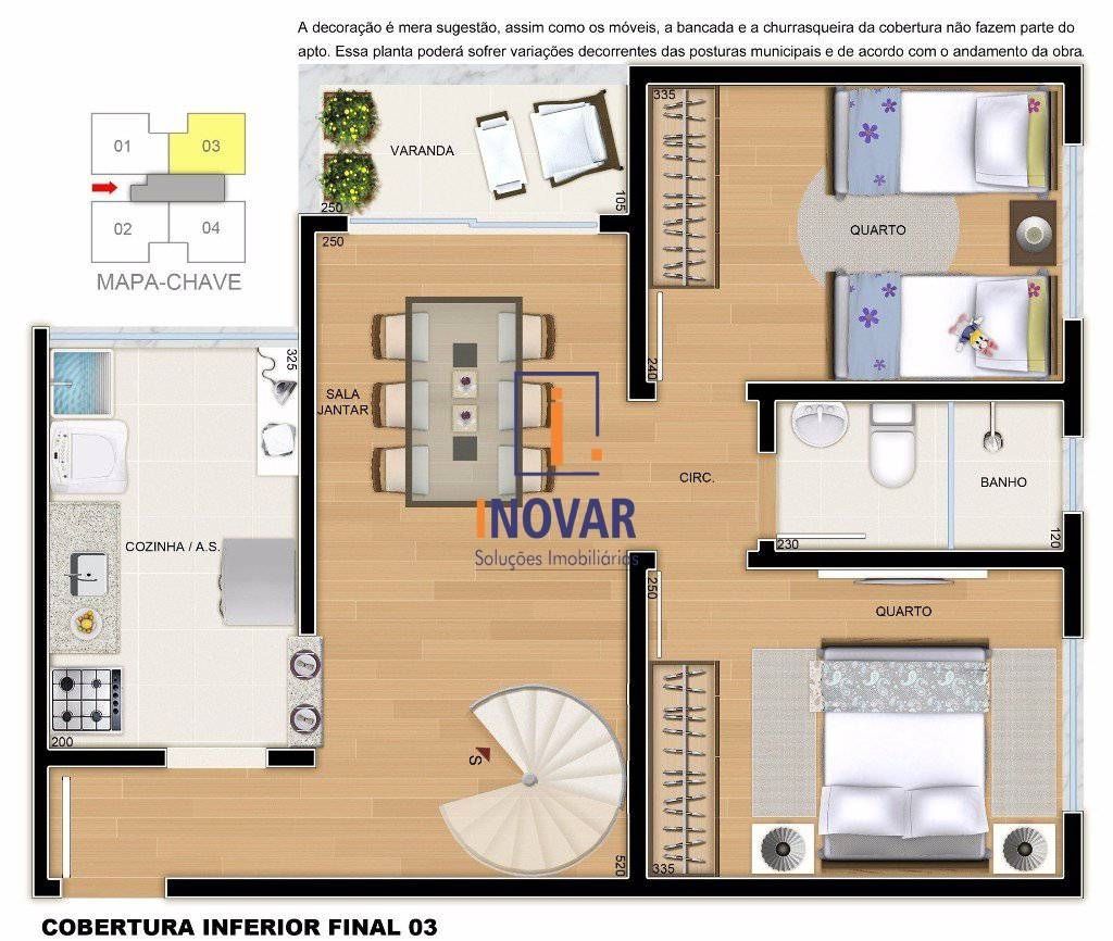 Apartamento à venda com 2 quartos, 52m² - Foto 5