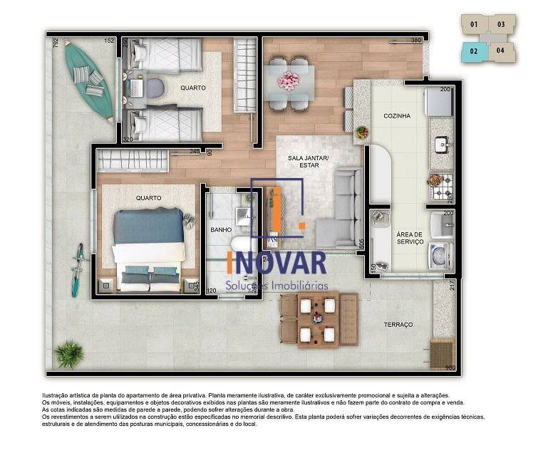 Apartamento, 2 quartos, 52 m² - Foto 8
