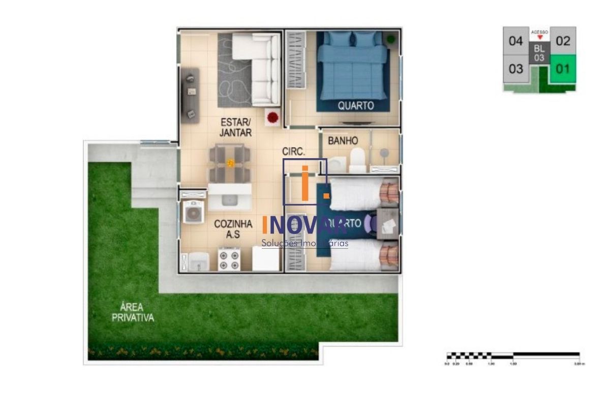 Apartamento à venda com 2 quartos, 42m² - Foto 5