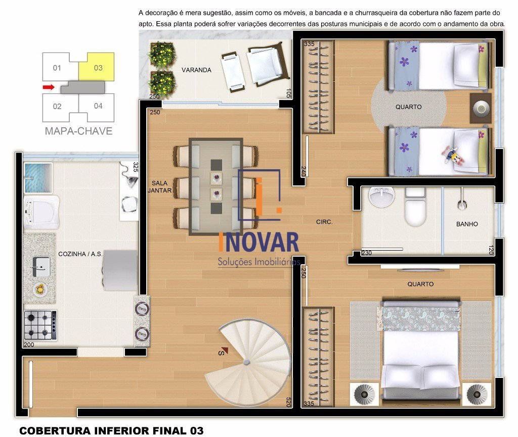 Apartamento à venda com 2 quartos, 51m² - Foto 6