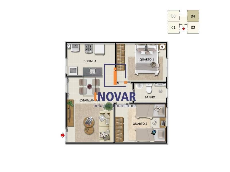 Apartamento à venda com 2 quartos, 41m² - Foto 12